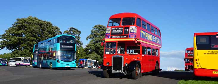 Arriva Midlands Wright Streetdeck 4600 & London Transport Leyland Titan Park Royal RTL1323